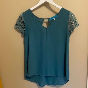 Buttons Lace Blouse